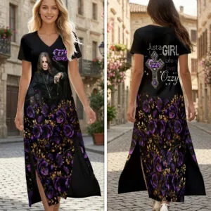 Ozzy Osbourne Short Sleeve Maxi Dress - HOATT19532