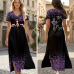 Ozzy Osbourne Short Sleeve Maxi Dress – HOATT19692