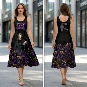 Ozzy Osbourne Sleeveless Knee-Length Dress - HOATT19733