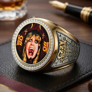 Ozzy Osbourne 3D Engraved Ring - TMTHU7548