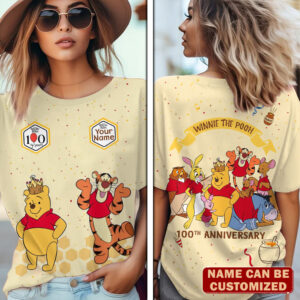 Personalized Winnie-the-Pooh 100th Anniversary 3D Apparel - TMTHU7840