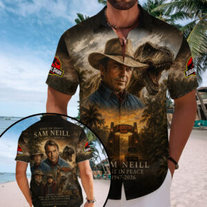 Sam Neill Short Sleeve Button-Down Shirt – TMTHU7562
