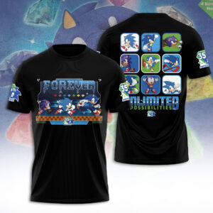 Sonic the Hedgehog 35th Anniversary 3D Apparel - TANTN24050