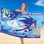 Sonic the Hedgehog 35th Anniversary Rectangle Beach Towel – TANTN24087
