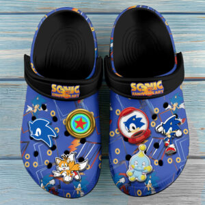 Sonic the Hedgehog 35th Anniversary Custom Clogs - TANTN24094