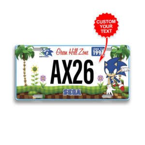 Personalized Sonic the Hedgehog 35th Anniversary License Plate - TANTN24045