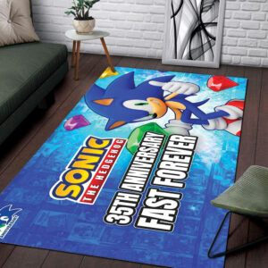Sonic the Hedgehog 35th Anniversary Rectangular Rug - TMTHU7267