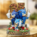 Sonic the Hedgehog 35th Anniversary Custom Shape Acrylic Plaque – GNE7565