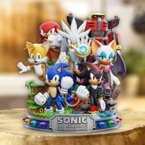 Sonic the Hedgehog 35th Anniversary Custom Shape Acrylic Plaque - TMTHU7207
