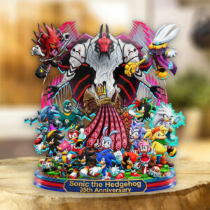 Sonic the Hedgehog 35th Anniversary Custom Shape Acrylic Plaque - TMTHU7208