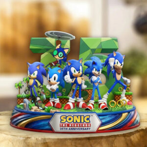 Sonic the Hedgehog 35th Anniversary Custom Shape Acrylic Plaque - TMTHU7261