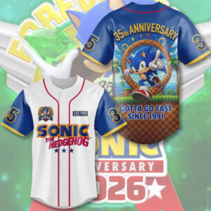 Sonic the Hedgehog 35th Anniversary Baseball Jersey - TMTHU7504