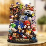 Sonic the Hedgehog 35th Anniversary Custom Shape Acrylic Plaque – GNE7451