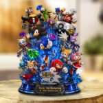 Sonic the Hedgehog 35th Anniversary Custom Shape Acrylic Plaque – GNE7452