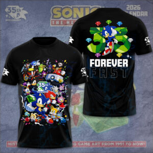 Sonic the Hedgehog 35th Anniversary 3D Apparel - GNE7505