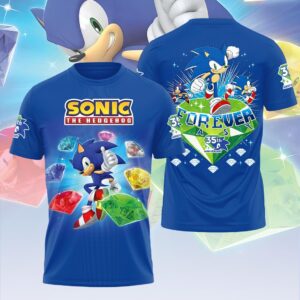Sonic the Hedgehog 35th Anniversary 3D Apparel - HOATT19158