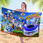 Sonic the Hedgehog 35th Anniversary Rectangle Beach Towel – HOATT19192