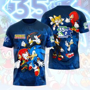 Sonic the Hedgehog 35th Anniversary 3D Apparel - HOATT19194
