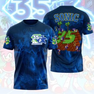 Sonic the Hedgehog 35th Anniversary 3D Apparel - HOATT19195