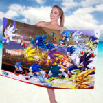 Sonic the Hedgehog 35th Anniversary Rectangle Beach Towel – GNE7402