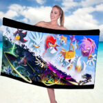 Sonic the Hedgehog 35th Anniversary Rectangle Beach Towel – GNE7403