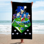 Sonic the Hedgehog 35th Anniversary Rectangle Beach Towel – GNE7407