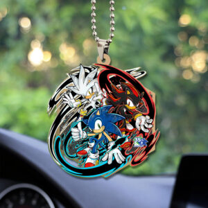 Sonic the Hedgehog 35th Anniversary Custom shape 2-sided Acrylic Car Ornament - GNE7412