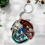 Sonic the Hedgehog 35th Anniversary Custom Shape 2-sided Keychain – GNE7504
