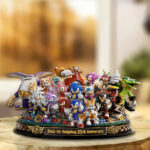 Sonic the Hedgehog 35th Anniversary Custom Shape Acrylic Plaque – GNE7369