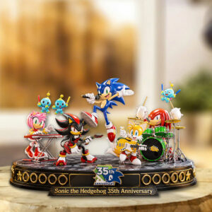Sonic the Hedgehog 35th Anniversary Custom Shape Acrylic Plaque - GNE7373