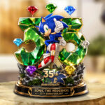 Sonic the Hedgehog 35th Anniversary Custom Shape Acrylic Plaque – GNE7426