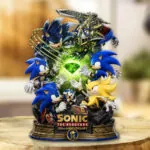 Sonic the Hedgehog 35th Anniversary Custom Shape Acrylic Plaque – GNE7374
