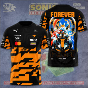 Sonic the Hedgehog 35th Anniversary x McLaren 2026 Team 1000th GP 3D Apparel - GNE7365