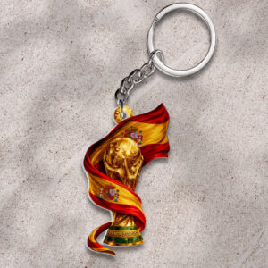 Spain National Team 2026 FIFA World Cup Champions Custom Shape 2-sided Keychain - HOATT19591