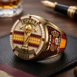Spain National Team 2026 FIFA World Cup Champions 3D Engraved Ring – TMTHU7720