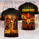 Spain National Team 2026 FIFA World Cup Champions 3D Apparel – TMTHU7615