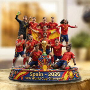 Spain National Team 2026 FIFA World Cup Champions Custom Shape Acrylic Plaque - TMTHU7721