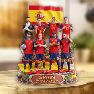 Spain National Team 2026 FIFA World Cup Champions Custom Shape Acrylic Plaque - TMTHU7723