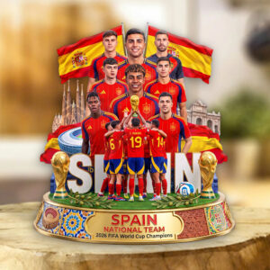Spain National Team 2026 FIFA World Cup Champions Custom Shape Acrylic Plaque - TMTHU7724