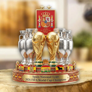 Spain National Team 2026 FIFA World Cup Champions Custom Shape Acrylic Plaque - TMTHU7726