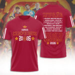 Spain National Team 2026 FIFA World Cup Champions 3D Apparel – TANTN24364