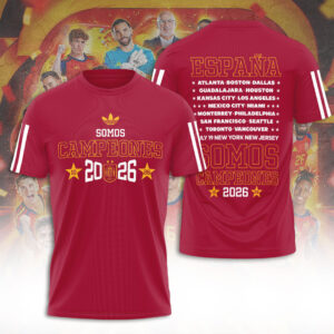 Spain National Team 2026 FIFA World Cup Champions 3D Apparel - TANTN24364