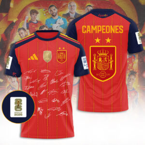 Spain National Team 2026 FIFA World Cup Champions 3D Apparel - TANTN24418