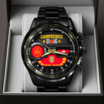 Spain National Team 2026 FIFA World Cup Champions Black Stainless Steel Watch – TANTN24478