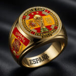 Spain National Team 2026 FIFA World Cup Champions 3D Engraved Ring – HOATT19594