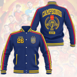 Spain National Team 2026 FIFA World Cup Champions Varsity Jacket – HOATT19584