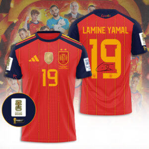 Spain National Team 2026 FIFA World Cup Champions x Lamine Yamal 3D Apparel - TANTN24375