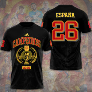Spain National Team 2026 FIFA World Cup Champions 3D Apparel - GNE7703