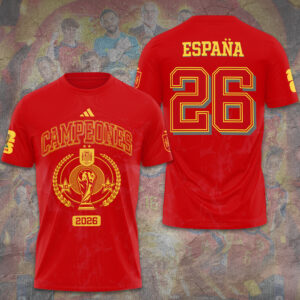 Spain National Team 2026 FIFA World Cup Champions 3D Apparel - GNE7704