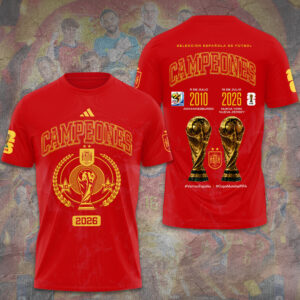 Spain National Team 2026 FIFA World Cup Champions 3D Apparel - GNE7708